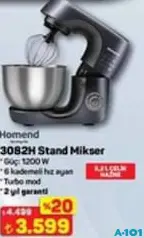 HOMEND 3082H STAND MİKSER HOMEND 3082H STAND MİKSER